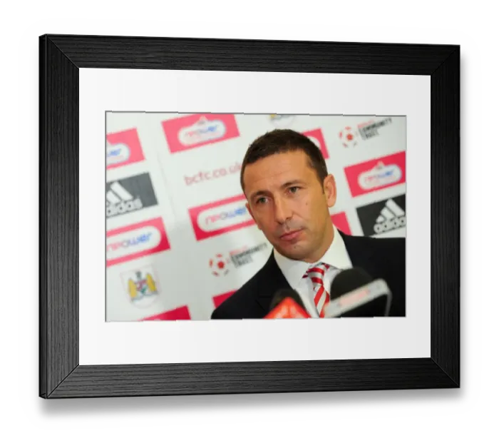 Framed Print : Championship Showdown: McInnes vs. Bristol City at Ashton Gate Stadium (October 2011)