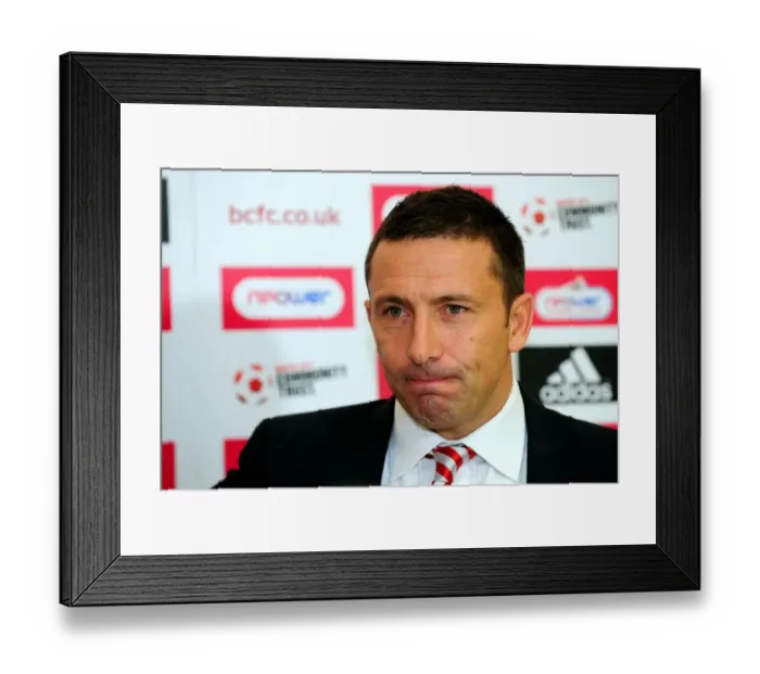 Framed Print : Derek McInnes Holds Inaugural Press Conference as New Bristol City Manager at Ashton Gate Stadium (Championship 2011) Framed Print : Derek McInnes Holds Inaugural Press Conference as New Bristol City Manager at Ashton Gate Stadium (Championship 2011)