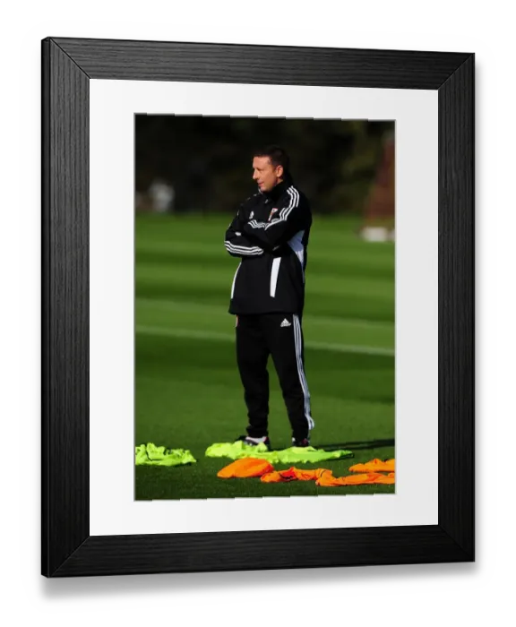 Framed Print : Championship Showdown: McInnes vs. Bristol City - October 2011 - Football Rivalry in the Championship - Ashton Gate Stadium
