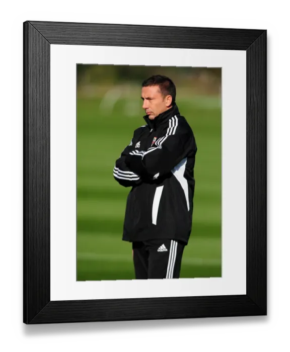 Framed Print : Championship Showdown: McInnes vs. Bristol City at Ashton Gate Stadium - October 2011 - Football Rivalry in the Championship