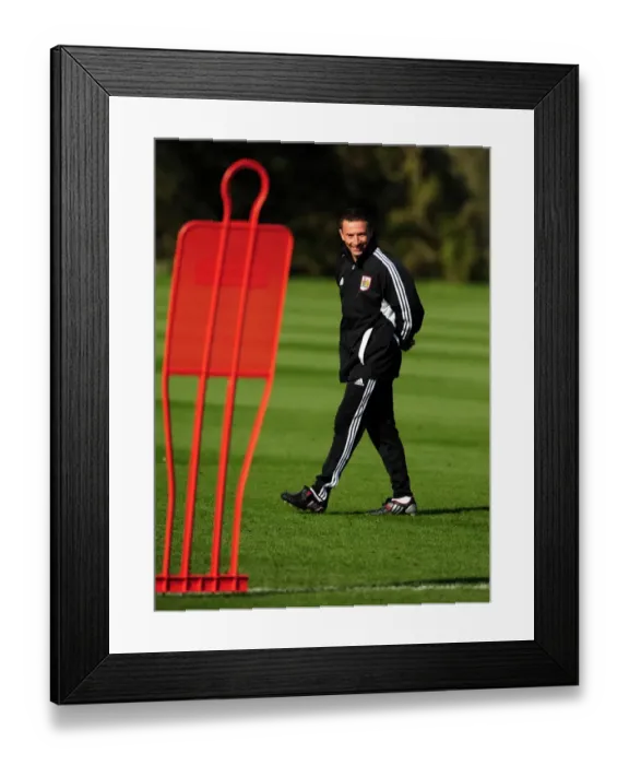 Framed Print : Derek McInnes Begins New Era as Bristol City Manager at Ashton Gate Stadium (October 2011)