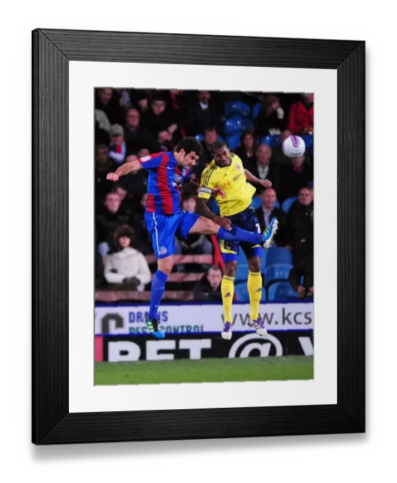 Framed Print : Championship Showdown: Marvin Elliott vs. Mile Jedinak - Crystal Palace vs. Bristol City, 15 / 10 / 2011
