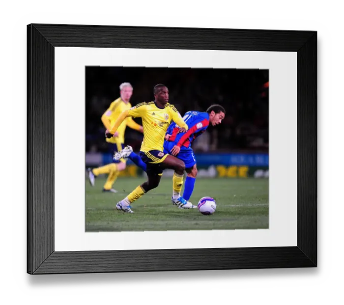 Framed Print : Bristol City's Kalifa Cisse vs. Crystal Palace's Sean Scannell: Battle for the Ball in Championship Match, 15 / 10 / 2011