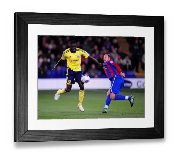 Framed Print : Battling for Supremacy: Damion Stewart vs. Glenn Murray in Championship Clash between Crystal Palace and Bristol City - 15 / 10 / 2011