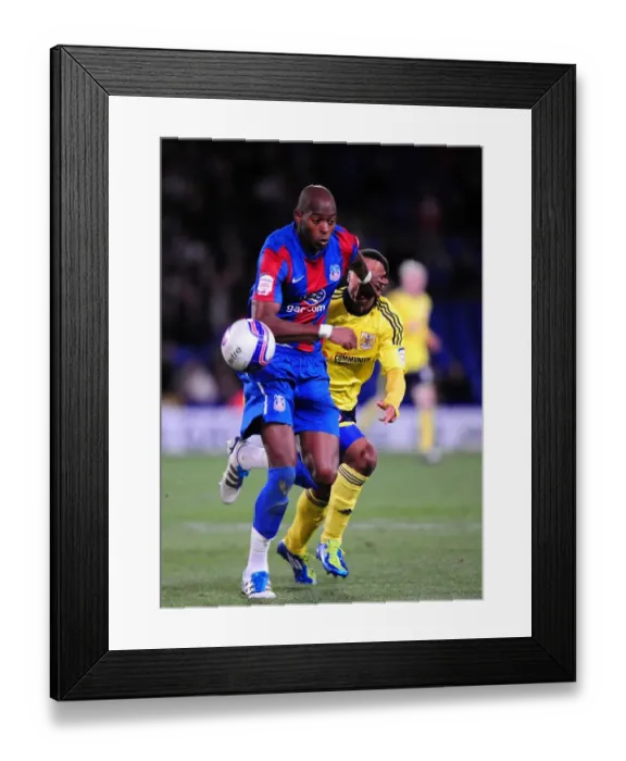Framed Print : Championship Showdown: Gardner vs. Maynard - Crystal Palace's Anthony Gardner Holds Off Nicky Maynard of Bristol City (15 / 10 / 2011) Framed Print : Championship Showdown: Gardner vs. Maynard - Crystal Palace's Anthony Gardner Holds Off Nicky Maynard of Bristol City (15 / 10 / 2011)