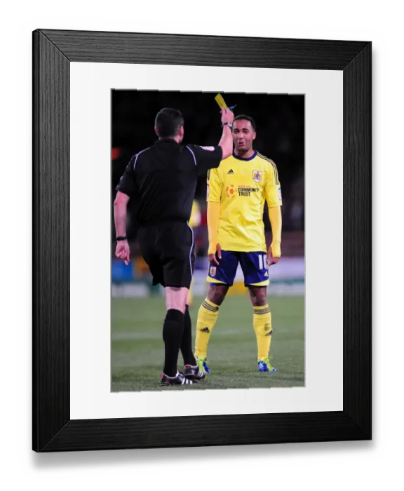 Framed Print : Nicky Maynard's Self-Talk Earns Him a Yellow Card in Crystal Palace vs. Bristol City Championship Match, 15 / 10 / 2011 Framed Print : Nicky Maynard's Self-Talk Earns Him a Yellow Card in Crystal Palace vs. Bristol City Championship Match, 15 / 10 / 2011