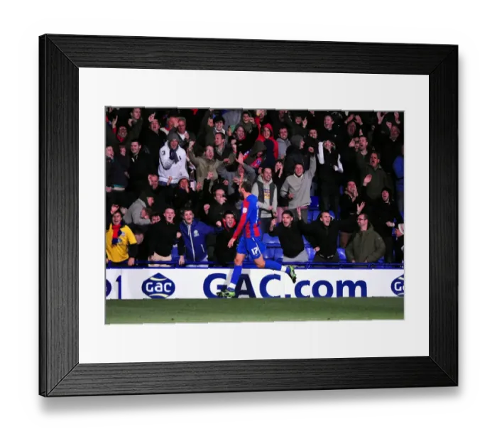 Framed Print : Glenn Murray Scores the Decider: Crystal Palace vs. Bristol City, Championship 2011