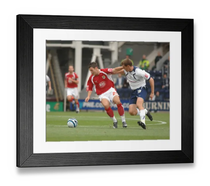 Framed Print : Ivan Sproule and Billy Jones Tussle for Framed Print : Ivan Sproule and Billy Jones Tussle for