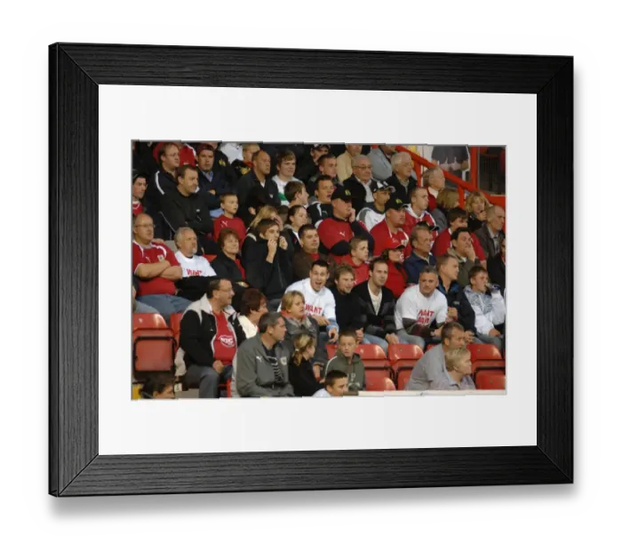 Framed Print : Passionate Bristol City Fans in Action against Sheffield United