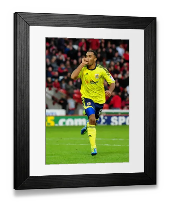 Framed Print : Nicky Maynard's Winning Goal and Newborn Son Celebration: Barnsley vs. Bristol City, 2011 Championship Match Framed Print : Nicky Maynard's Winning Goal and Newborn Son Celebration: Barnsley vs. Bristol City, 2011 Championship Match