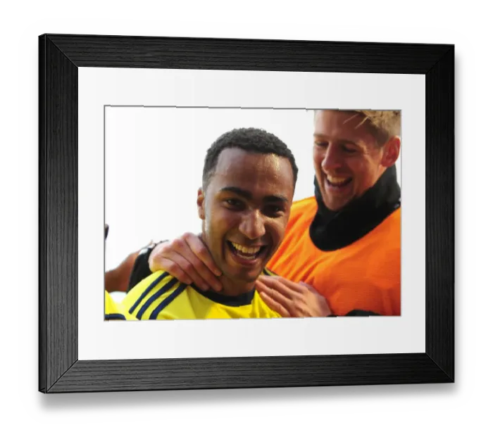 Framed Print : Nicky Maynard's Game-Winning Goal for Bristol City in Championship Match vs. Barnsley (2011)