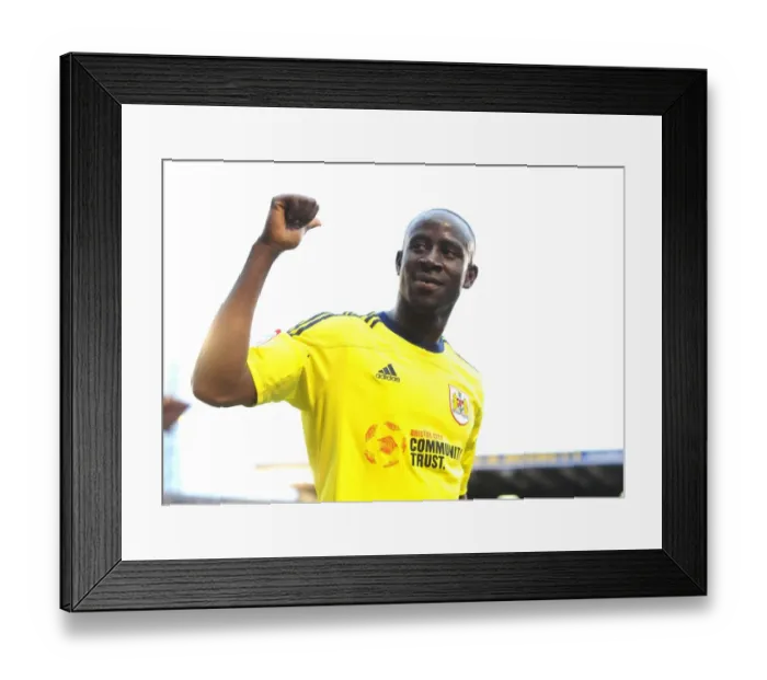 Framed Print : Barnsley vs. Bristol City: Albert Adomah's Celebration on Final Whistle (Championship, 2011) Framed Print : Barnsley vs. Bristol City: Albert Adomah's Celebration on Final Whistle (Championship, 2011)