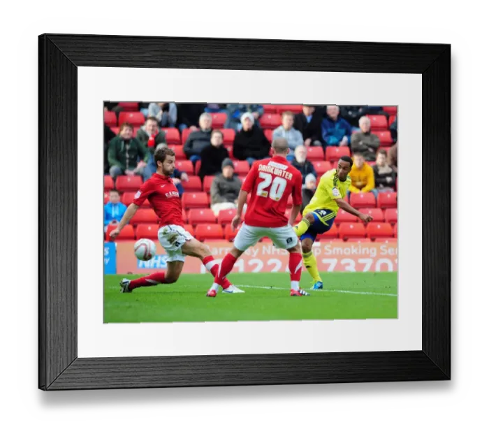 Framed Print : Barnsley vs. Bristol City: Nicky Maynard's Thwarted Goal in Championship Match, October 2011 Framed Print : Barnsley vs. Bristol City: Nicky Maynard's Thwarted Goal in Championship Match, October 2011