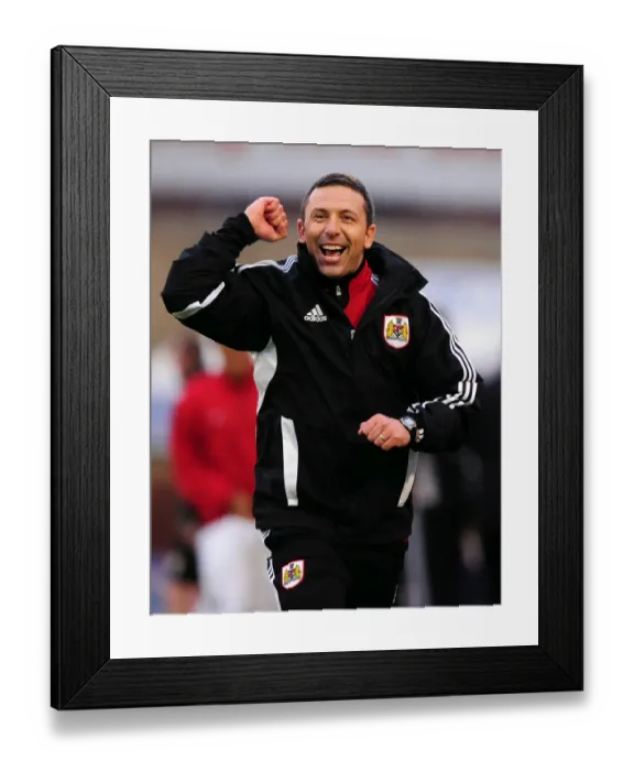 Framed Print : Derek McInnes: First Championship Win with Bristol City vs. Barnsley (October 2011) Framed Print : Derek McInnes: First Championship Win with Bristol City vs. Barnsley (October 2011)