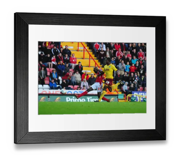 Framed Print : Bristol City's Albert Adomah Scores Championship-Winning Goal Against Burnley - 05 / 11 / 2011 Framed Print : Bristol City's Albert Adomah Scores Championship-Winning Goal Against Burnley - 05 / 11 / 2011