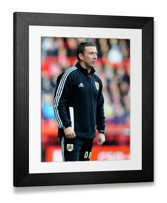 Framed Print : Derek McInnes Leads Bristol City Against Burnley in Championship Match at Ashton Gate Stadium - 05 / 11 / 2011