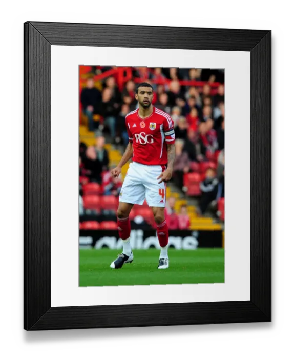 Framed Print : Bristol City's Liam Fontaine in Championship Action vs Burnley - 05-11-2011, Ashton Gate Stadium Framed Print : Bristol City's Liam Fontaine in Championship Action vs Burnley - 05-11-2011, Ashton Gate Stadium