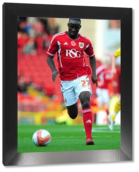 Albert Adomah in Action: Bristol City vs Burnley, Championship Match at Ashton Gate Stadium (05 / 11 / 2011)