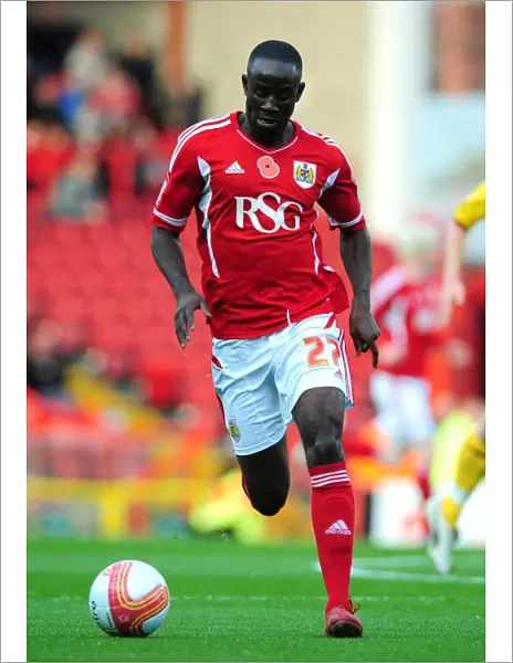 Albert Adomah in Action: Bristol City vs Burnley, Championship Match at Ashton Gate Stadium (05 / 11 / 2011)