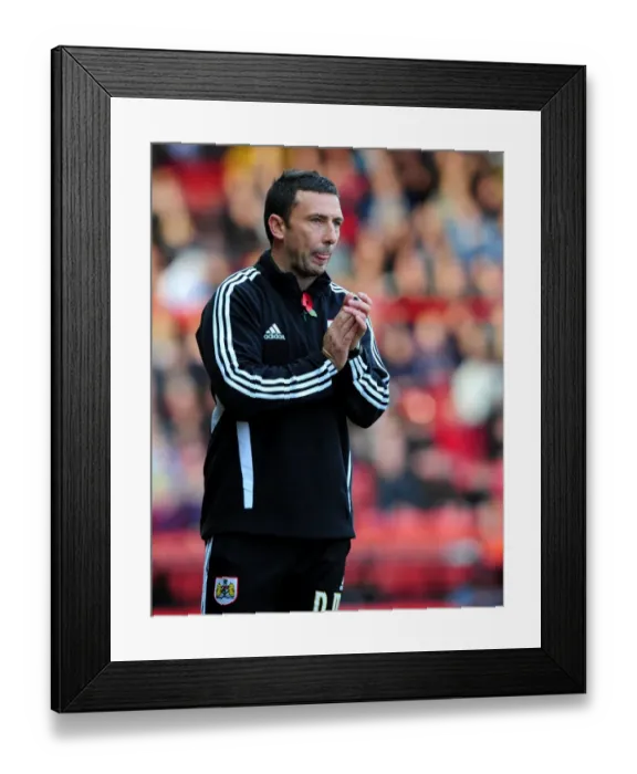 Framed Print : Derek McInnes Leads Bristol City in Championship Clash Against Burnley at Ashton Gate Stadium - 05 / 11 / 2011 Framed Print : Derek McInnes Leads Bristol City in Championship Clash Against Burnley at Ashton Gate Stadium - 05 / 11 / 2011