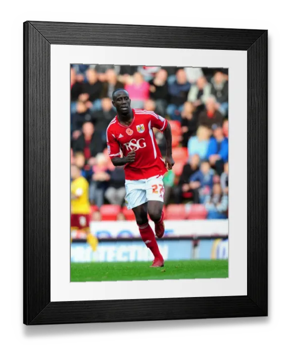 Framed Print : Bristol City's Albert Adomah vs Burnley in Championship Match, 05 / 11 / 2011 (Ashton Gate Stadium) Framed Print : Bristol City's Albert Adomah vs Burnley in Championship Match, 05 / 11 / 2011 (Ashton Gate Stadium)
