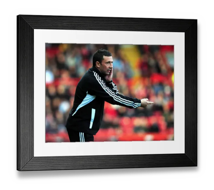 Framed Print : Derek McInnes Leads Bristol City in Championship Clash Against Burnley at Ashton Gate Stadium - 05 / 11 / 2011 Framed Print : Derek McInnes Leads Bristol City in Championship Clash Against Burnley at Ashton Gate Stadium - 05 / 11 / 2011