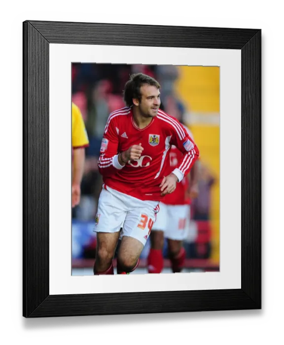 Framed Print : Brett Pitman's Goal Celebration: Bristol City vs Burnley, Championship 2011 Framed Print : Brett Pitman's Goal Celebration: Bristol City vs Burnley, Championship 2011