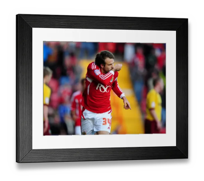 Framed Print : Brett Pitman's Euphoric Goal: Bristol City's Championship Winning Moment vs. Burnley (05 / 11 / 2011) Framed Print : Brett Pitman's Euphoric Goal: Bristol City's Championship Winning Moment vs. Burnley (05 / 11 / 2011)