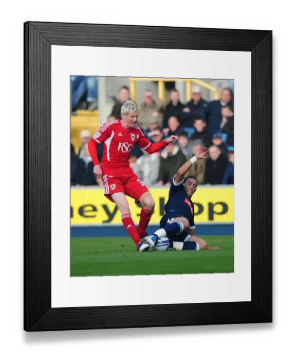 Framed Print : Millwall's Jay Simpson Tackles Ryan McGivern in Championship Clash at Selhurst Park (November 2011) Framed Print : Millwall's Jay Simpson Tackles Ryan McGivern in Championship Clash at Selhurst Park (November 2011)