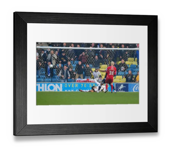 Framed Print : Jay Simpson Scores for Millwall Against Bristol City in 2011 Championship Match at Selhurst Park