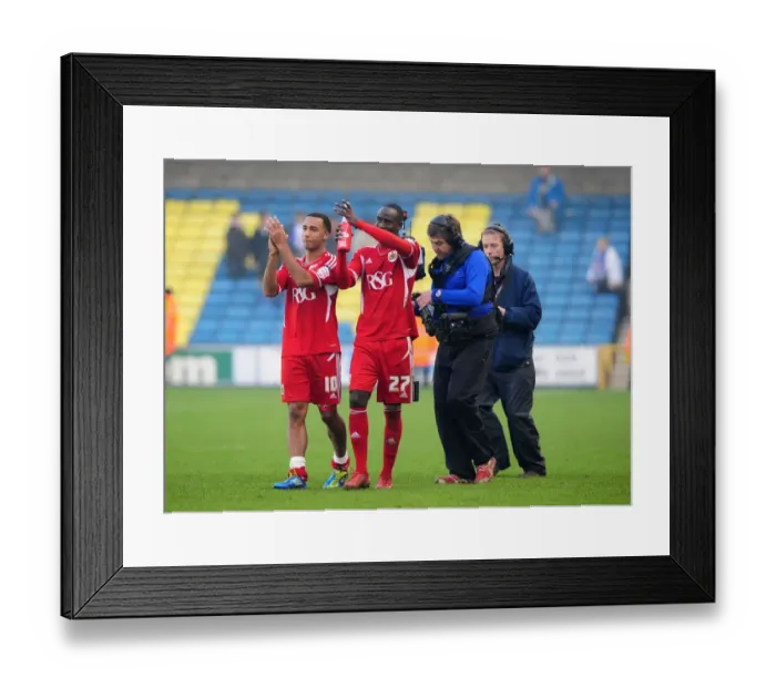 Framed Print : 2011 Championship: Nicky Maynard Congratulates Albert Adomah on Man of the Match Award at Selhurst Park Framed Print : 2011 Championship: Nicky Maynard Congratulates Albert Adomah on Man of the Match Award at Selhurst Park