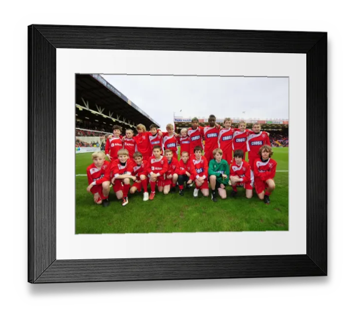 Framed Print : Bristol City Flag Bearers: Pride and Passion at the Bristol City vs. Southampton Match