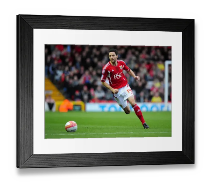 Framed Print : Bristol Citys Cole Skuse