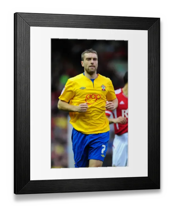 Framed Print : Rickie Lambert Clash: Southampton Star Faces His Former Team at Bristol City