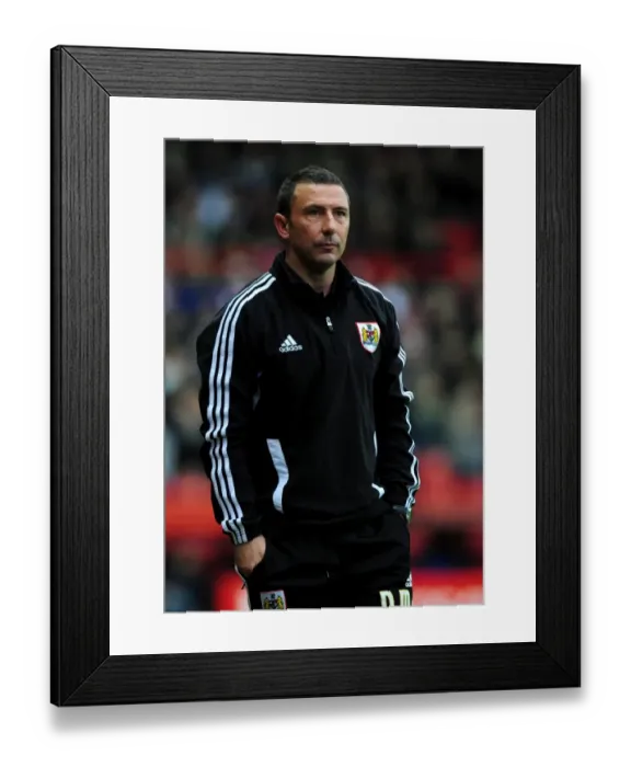 Framed Print : Derek McInnes: Bristol City Manager in Action Against Southampton Framed Print : Derek McInnes: Bristol City Manager in Action Against Southampton