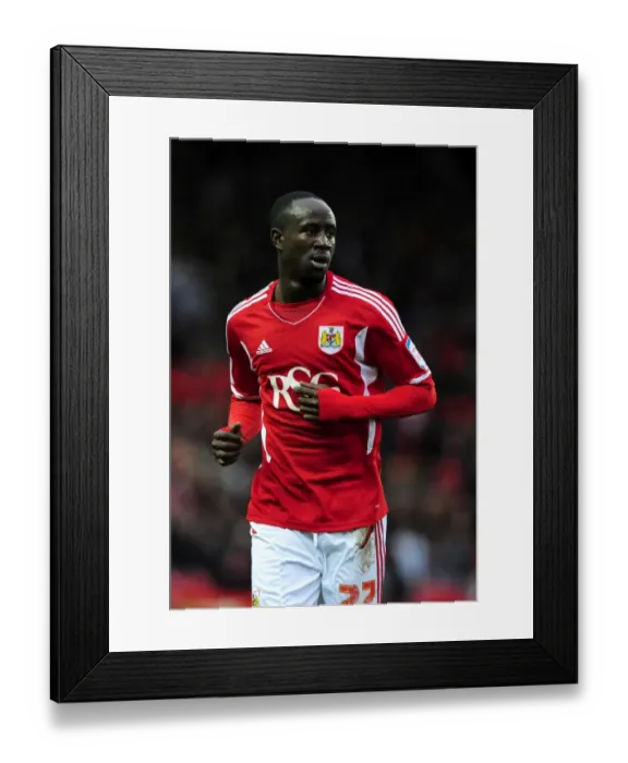 Framed Print : Bristol Citys Albert Adomah Framed Print : Bristol Citys Albert Adomah