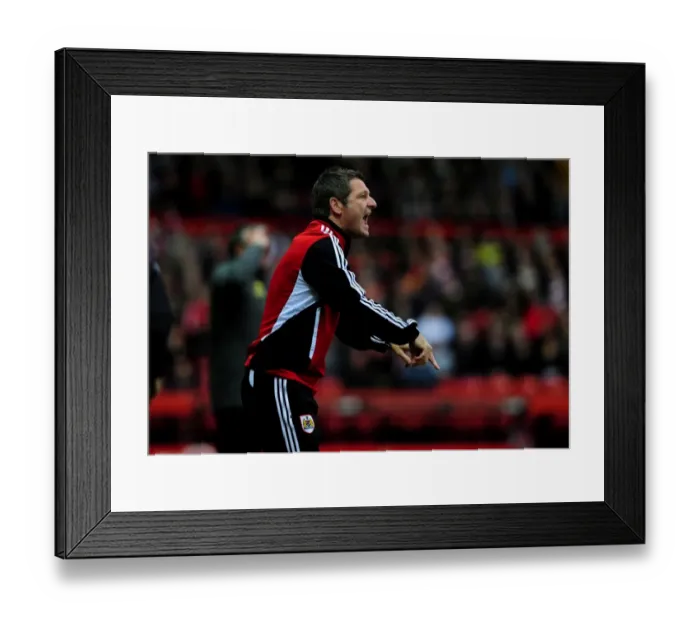 Framed Print : Bristol City assistant manager, Tony Docherty