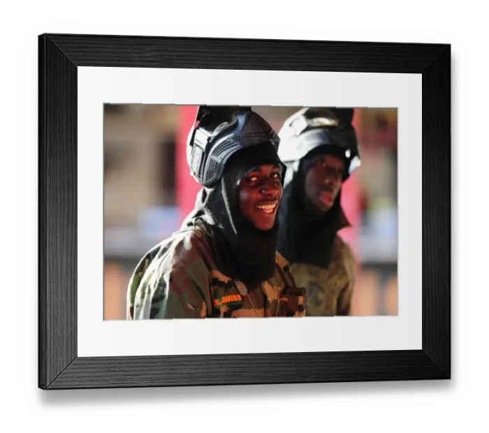 Framed Print : Bristol City Football Club: Team Bonding Session - Paintball Challenge, Season 11-12