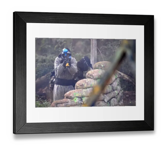Framed Print : Bristol City Football Club: United Through Paintball - Season 11-12