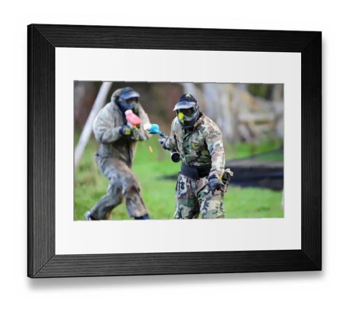 Framed Print : Bristol City Football Club: United Through Paintball - Season 11-12