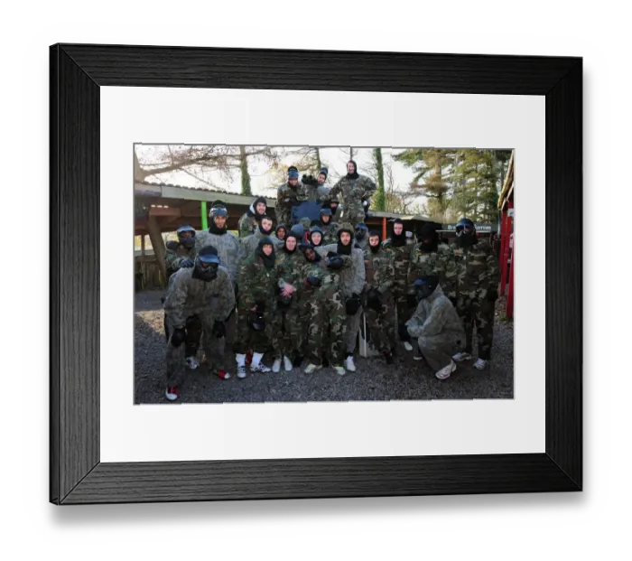 Framed Print : Bristol City Football Club: Season 11-12 - Gearing Up for the Pitch: First Team Paintball Training Sessions
