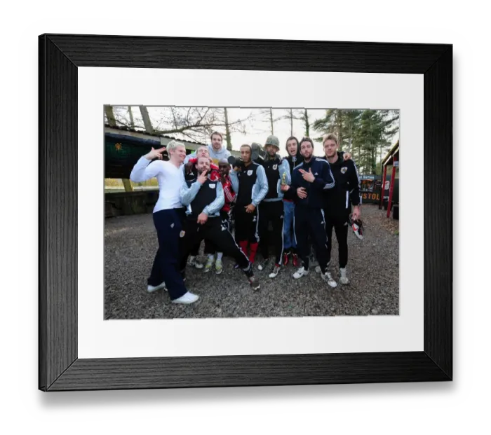 Framed Print : Bristol City FC: United Through Paintball - Season 11-12
