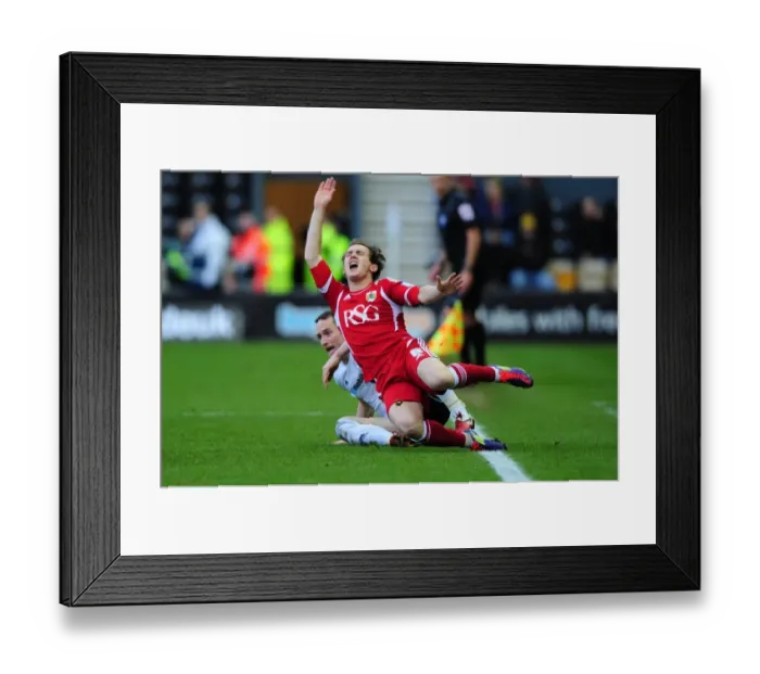 Framed Print : Neil Kilkenny Fouled by Ben Davies in Derby County vs. Bristol City Championship Match, 10 / 12 / 2011 Framed Print : Neil Kilkenny Fouled by Ben Davies in Derby County vs. Bristol City Championship Match, 10 / 12 / 2011