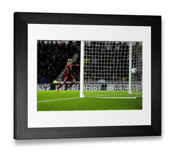 Framed Print : Martyn Woolford Scores: Derby County vs. Bristol City (10th December 2011), Championship Match Framed Print : Martyn Woolford Scores: Derby County vs. Bristol City (10th December 2011), Championship Match