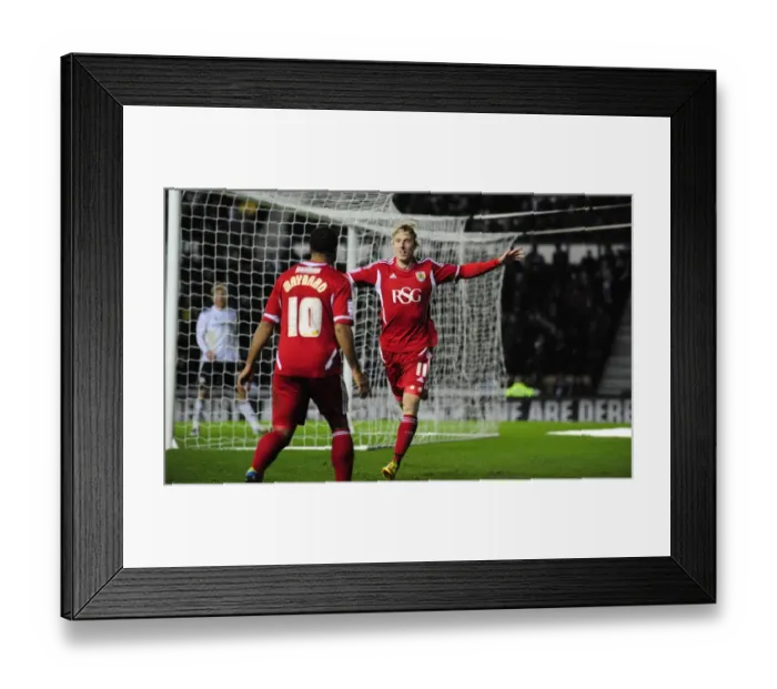 Framed Print : Martyn Woolford's Championship Goal Celebration: Derby County vs. Bristol City (10 / 12 / 2011) Framed Print : Martyn Woolford's Championship Goal Celebration: Derby County vs. Bristol City (10 / 12 / 2011)