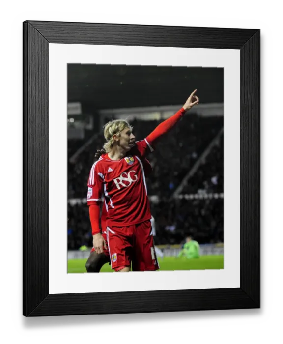 Framed Print : Martyn Woolford Scores: Bristol City's Championship Victory over Derby County on 10 / 12 / 2011 Framed Print : Martyn Woolford Scores: Bristol City's Championship Victory over Derby County on 10 / 12 / 2011
