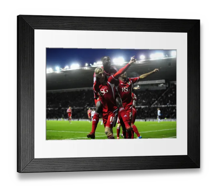 Framed Print : Woolford and Adomah Celebrate: Derby County vs. Bristol City - Martyn Woolford's Goal (Championship Football Match, 10th December 2011) Framed Print : Woolford and Adomah Celebrate: Derby County vs. Bristol City - Martyn Woolford's Goal (Championship Football Match, 10th December 2011)