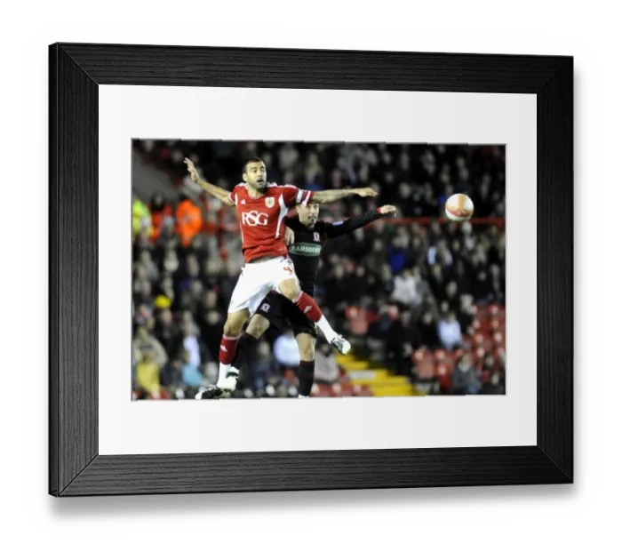 Framed Print : Bristol City vs. Middlesbrough: Aerial Clash Between Liam Fontaine and Scott McDonald Framed Print : Bristol City vs. Middlesbrough: Aerial Clash Between Liam Fontaine and Scott McDonald