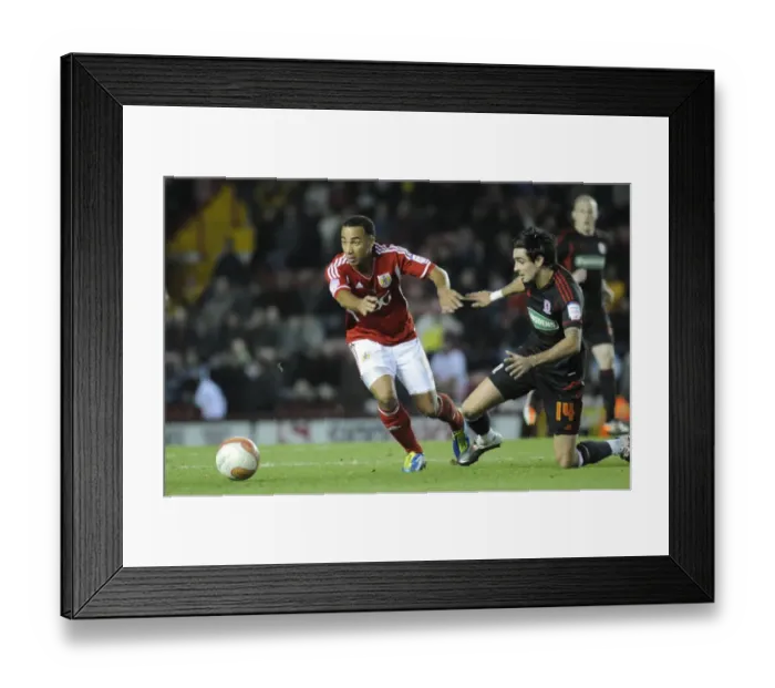 Framed Print : Bristol City's Nicky Maynard Steals the Ball from Middlesbrough's Rhys Williams - Bristol City v Middlesbrough, 03 / 12 / 2011 Framed Print : Bristol City's Nicky Maynard Steals the Ball from Middlesbrough's Rhys Williams - Bristol City v Middlesbrough, 03 / 12 / 2011