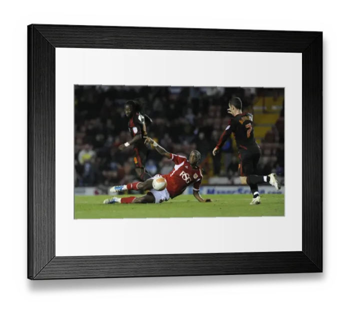 Framed Print : Bristol City's Kalifa Cisse Falls During Bristol City v Middlesbrough Match, December 3, 2011 Framed Print : Bristol City's Kalifa Cisse Falls During Bristol City v Middlesbrough Match, December 3, 2011